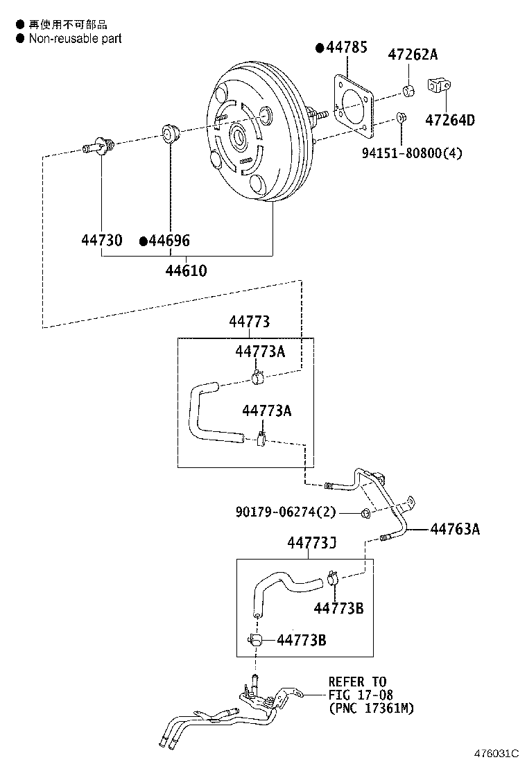 44610-28B30 BOOSTER ASSY, BRAKE product image