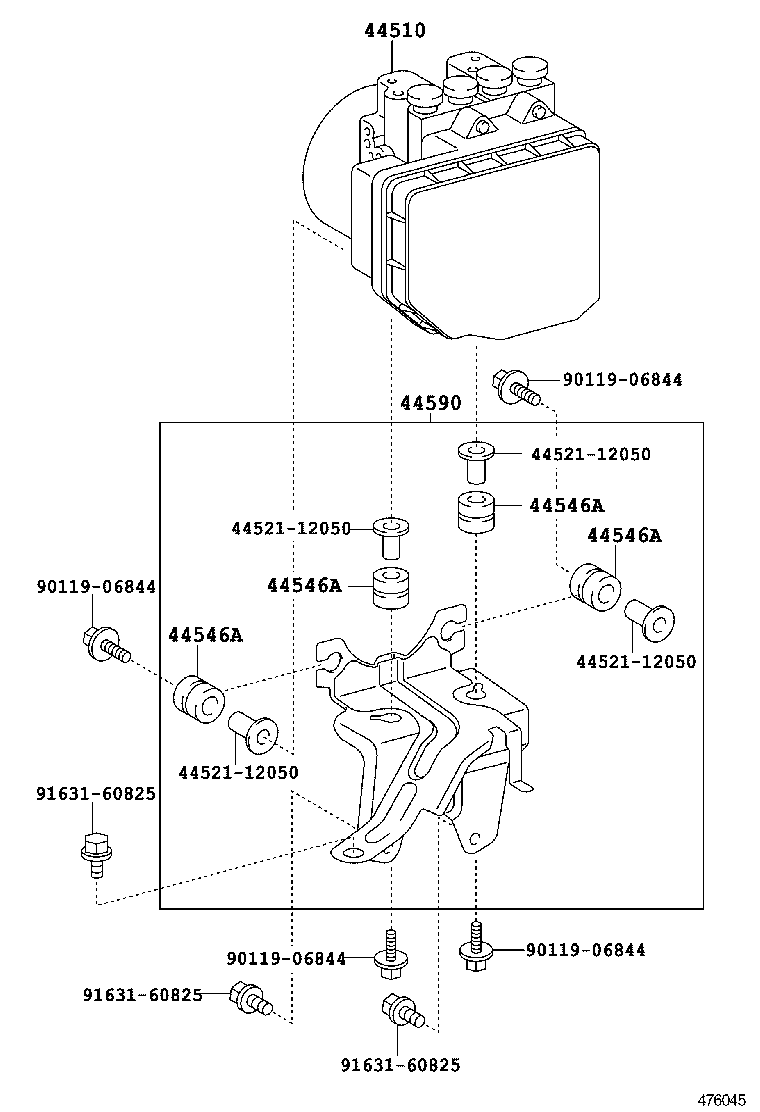 44050-52822 ACTUATOR ASSY, BRAKE product image
