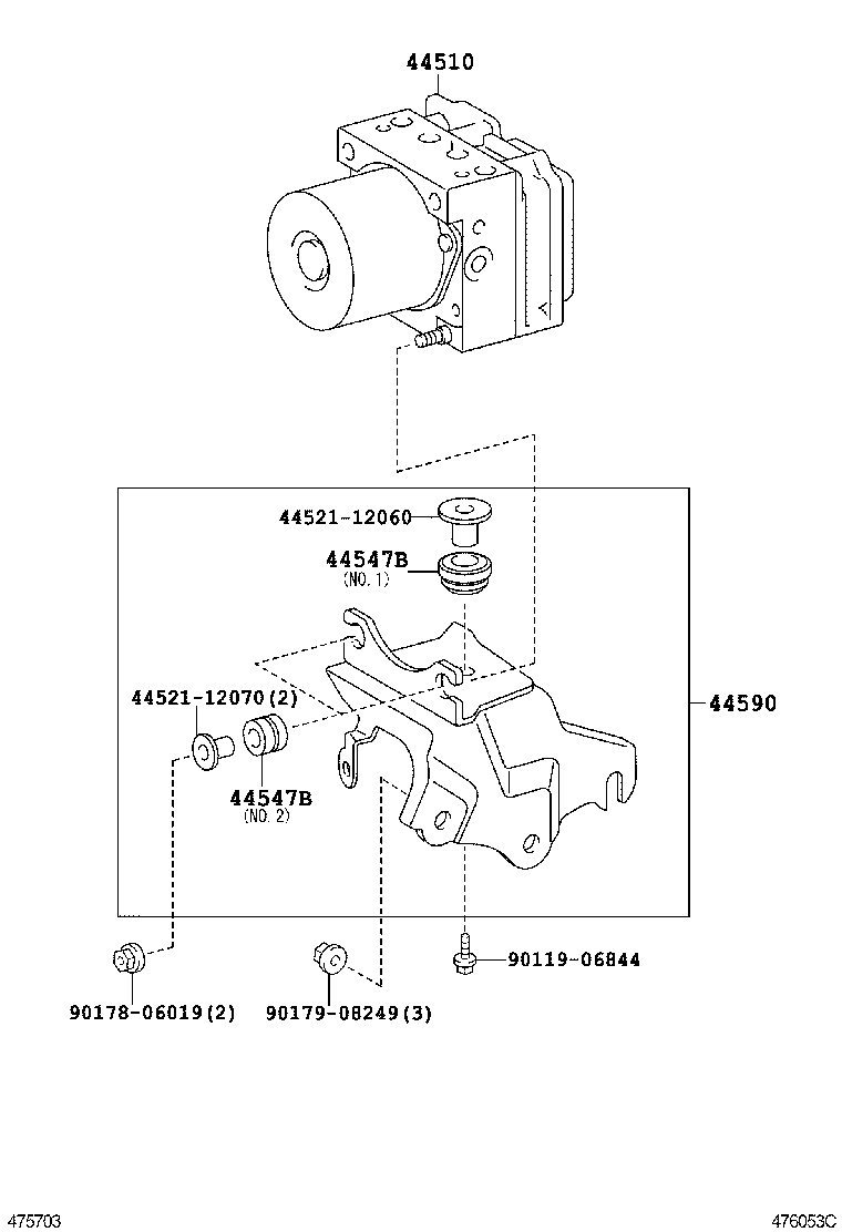 44050-02420 ACTUATOR ASSY, BRAKE product image