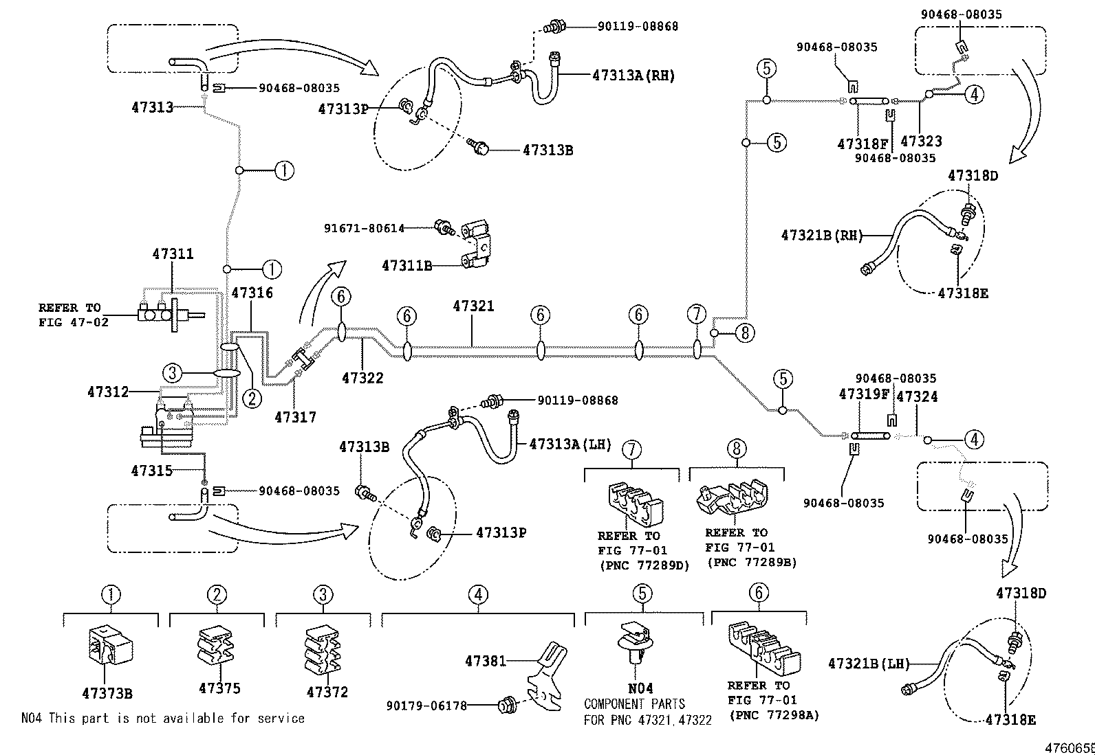 44590-52160 BRACKET ASSY, BRAKE ACTUATOR product image