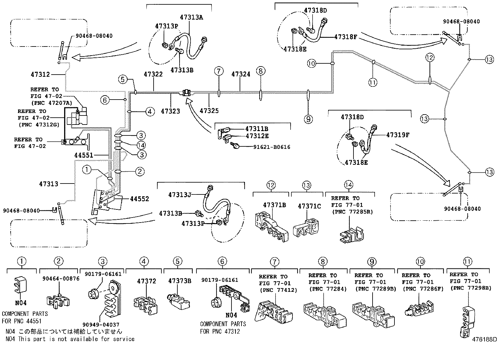 44590-30130 BRACKET ASSY, BRAKE ACTUATOR product image