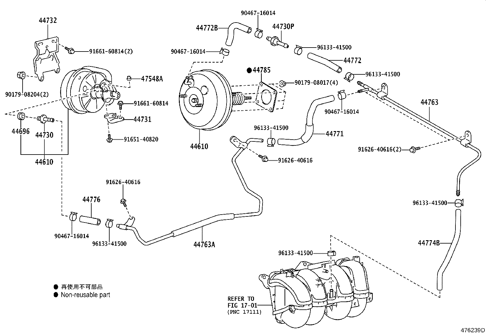 44610-22611 BOOSTER ASSY, BRAKE product image