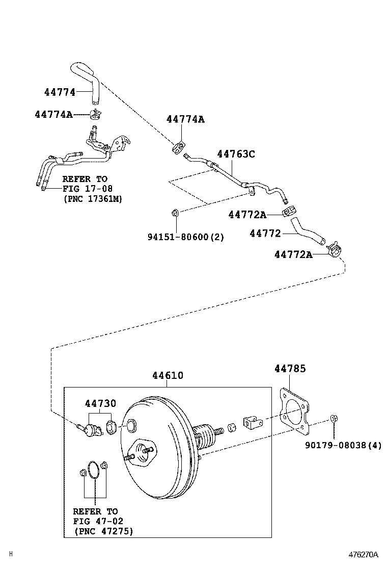 44610-09720 BOOSTER ASSY, BRAKE product image