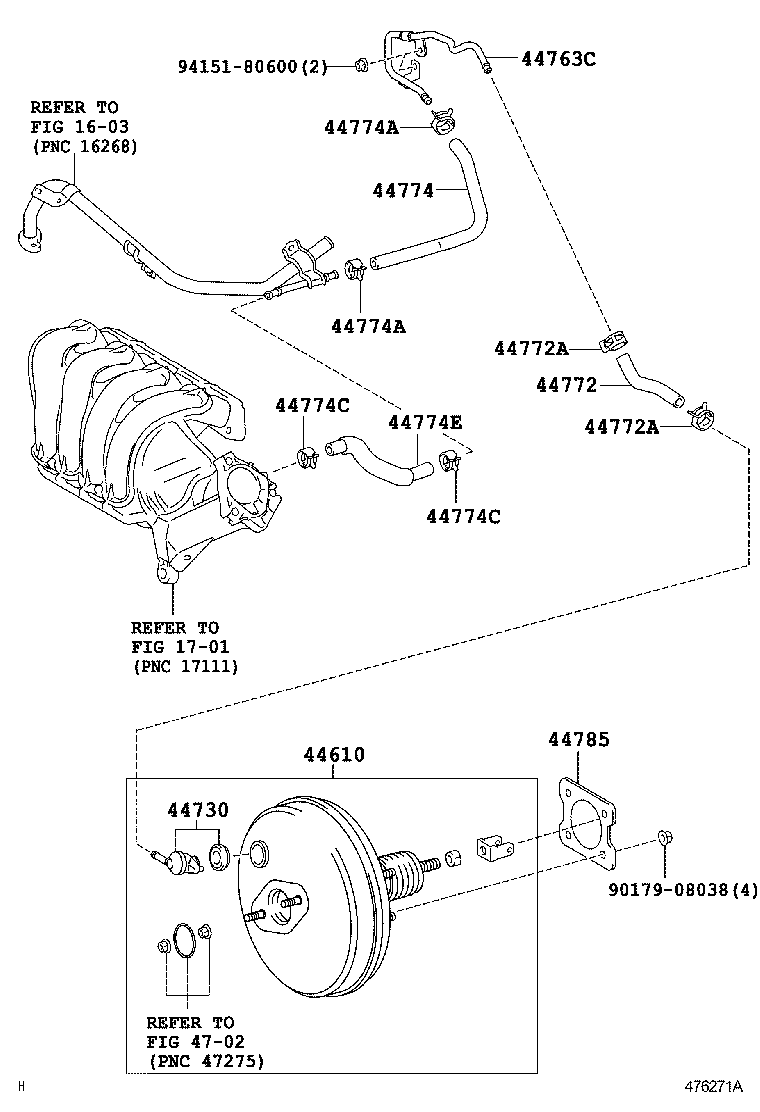 44610-09720 BOOSTER ASSY, BRAKE product image