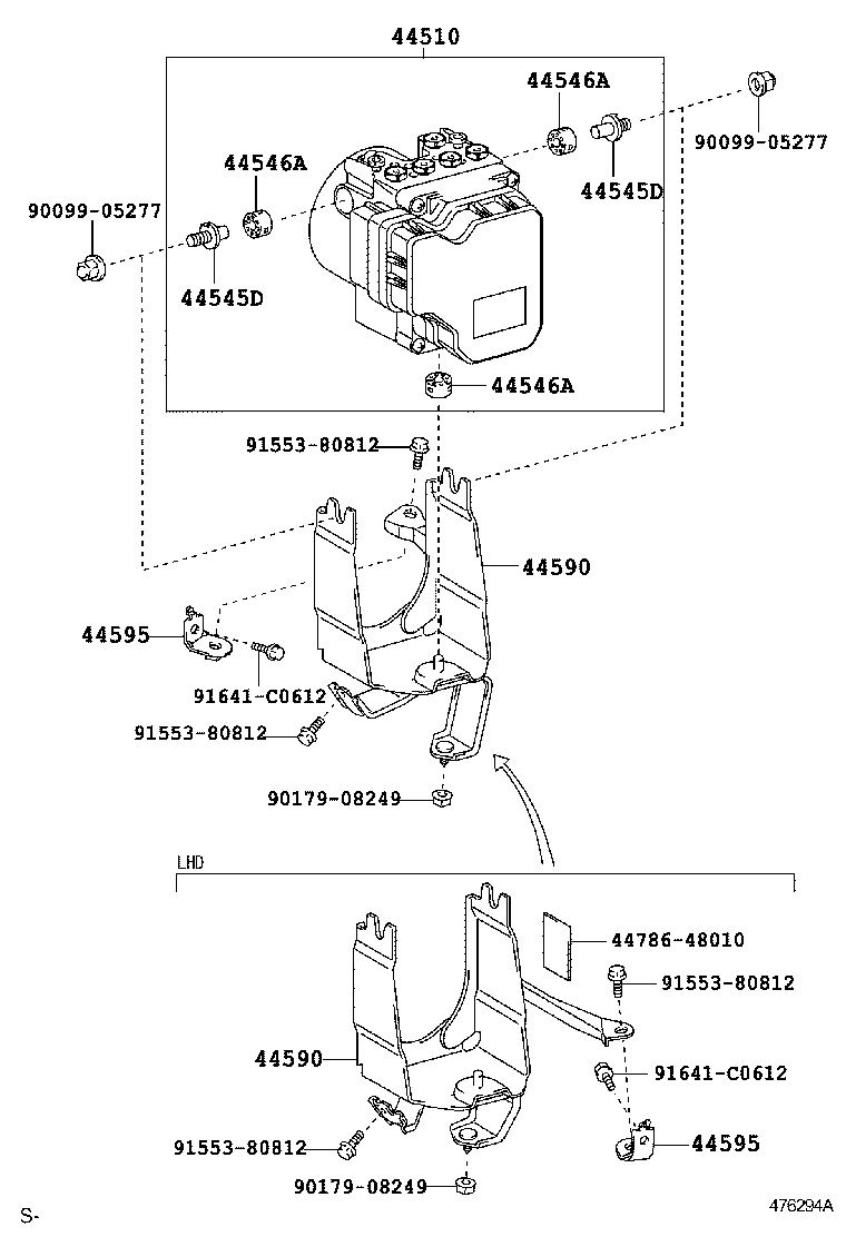 44050-53380 ACTUATOR ASSY, BRAKE product image