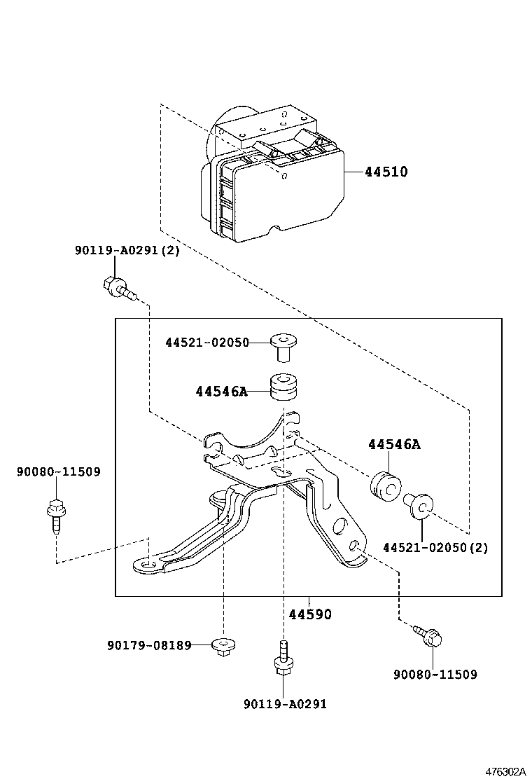44050-02542 ACTUATOR ASSY, BRAKE product image