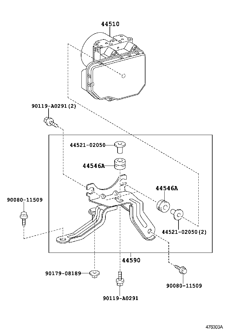 44050-02542 ACTUATOR ASSY, BRAKE product image