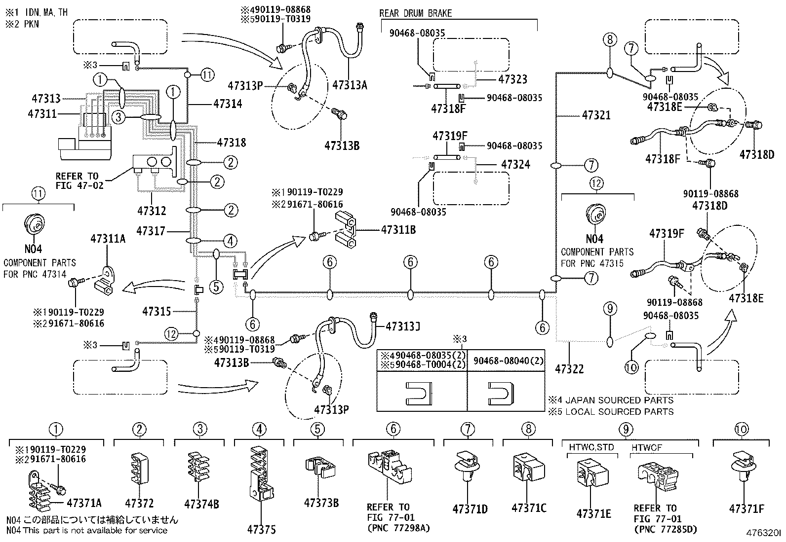 44050-02640 ACTUATOR ASSY, BRAKE product image