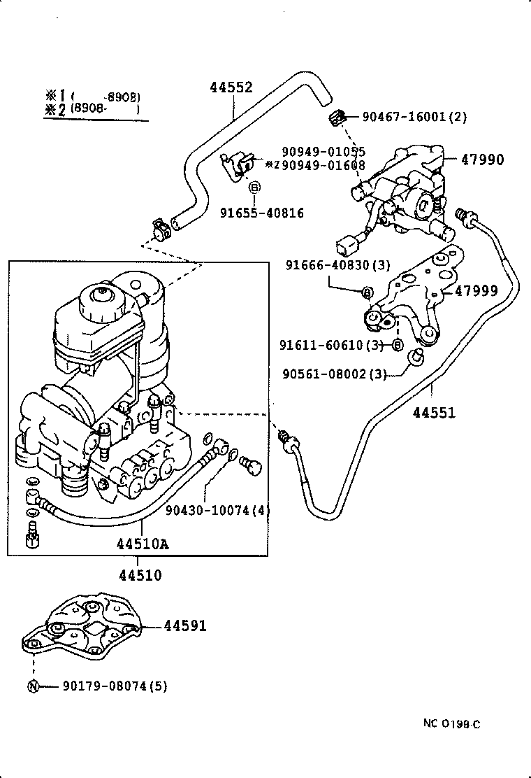 44510-30070 ACTUATOR ASSY, BRAKE product image