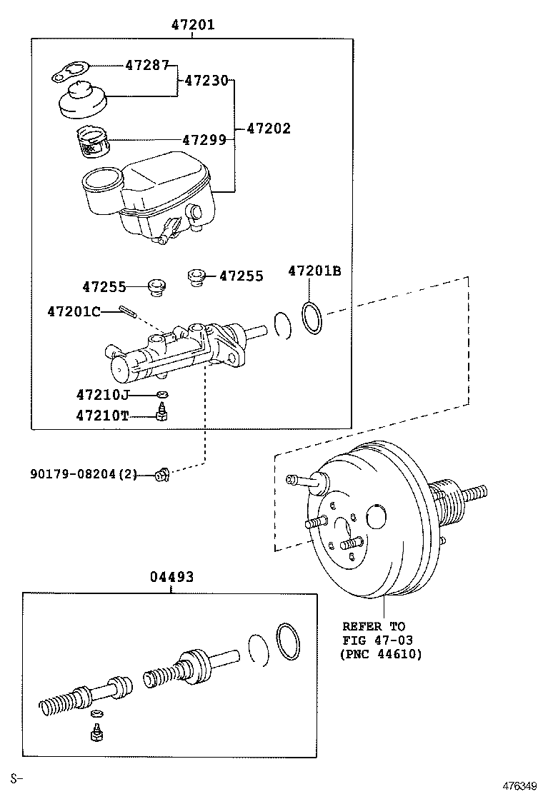 47220-0D130 RESERVOIR SUB-ASSY, BRAKE MASTER CYLINDER product image