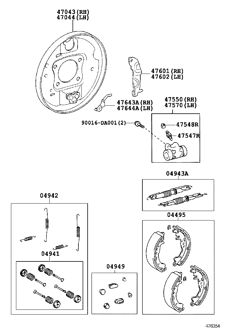 04949-0D040 PLUG KIT, REAR BRAKE product image