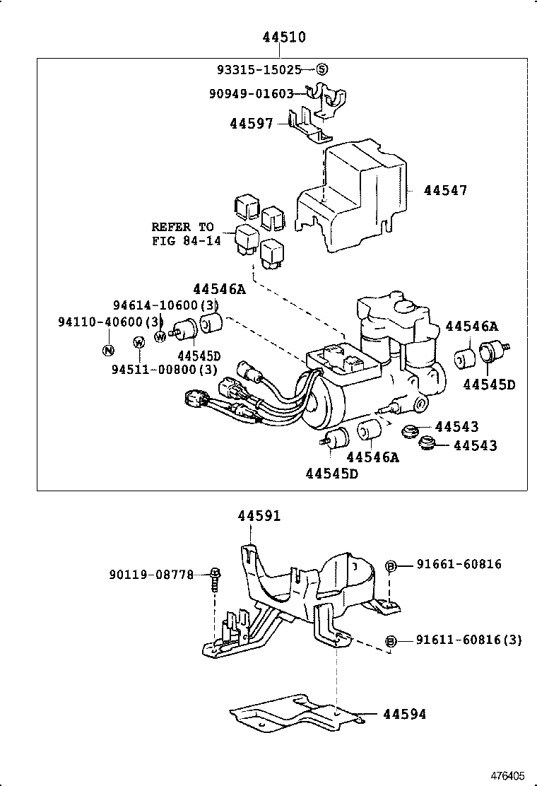 44510-28020 ACTUATOR ASSY, BRAKE product image