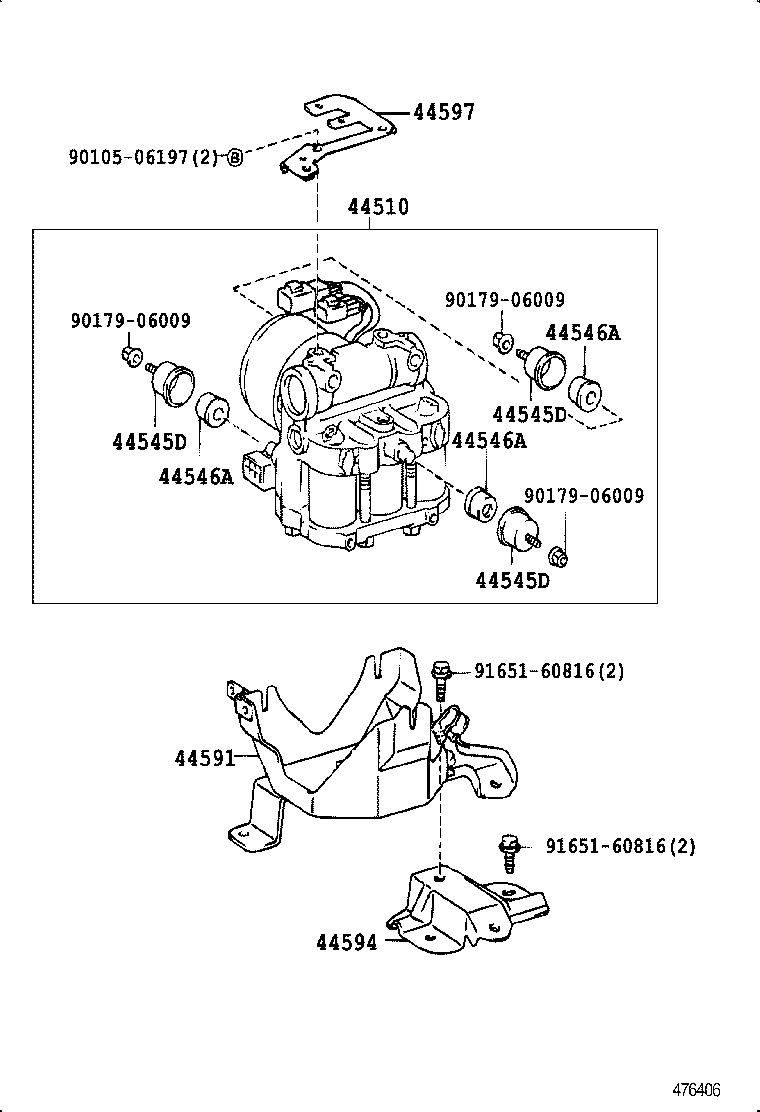 44510-28020 ACTUATOR ASSY, BRAKE product image