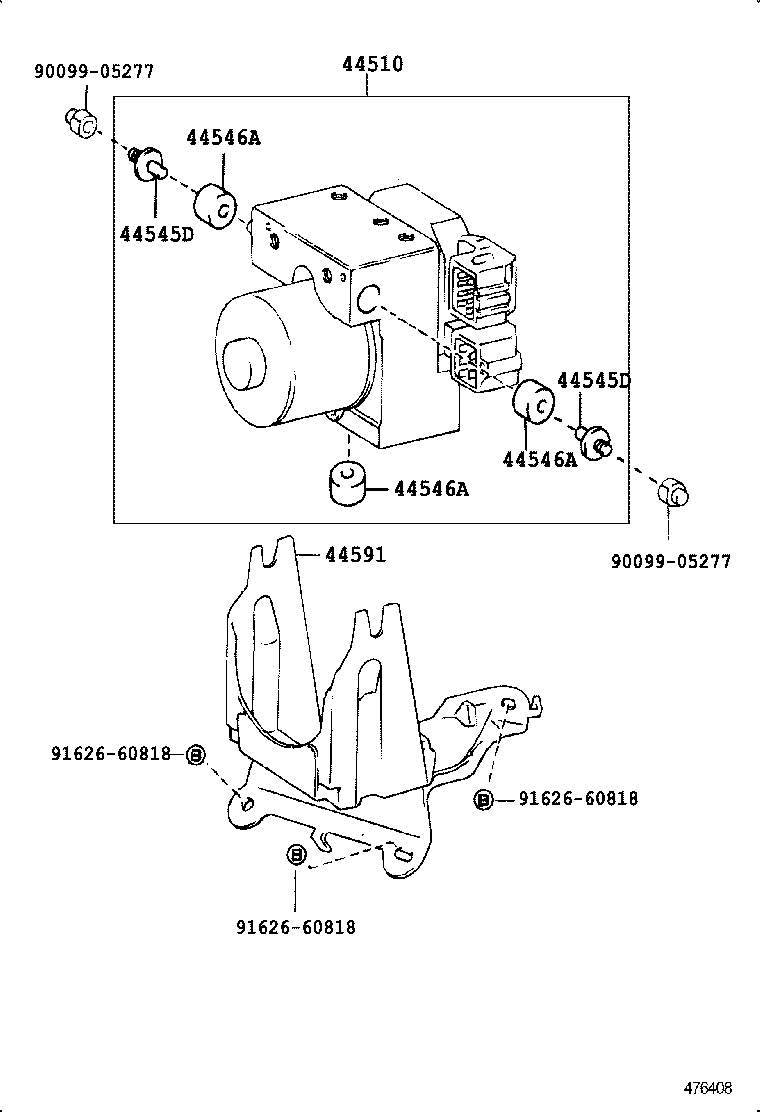 44510-28020 ACTUATOR ASSY, BRAKE product image