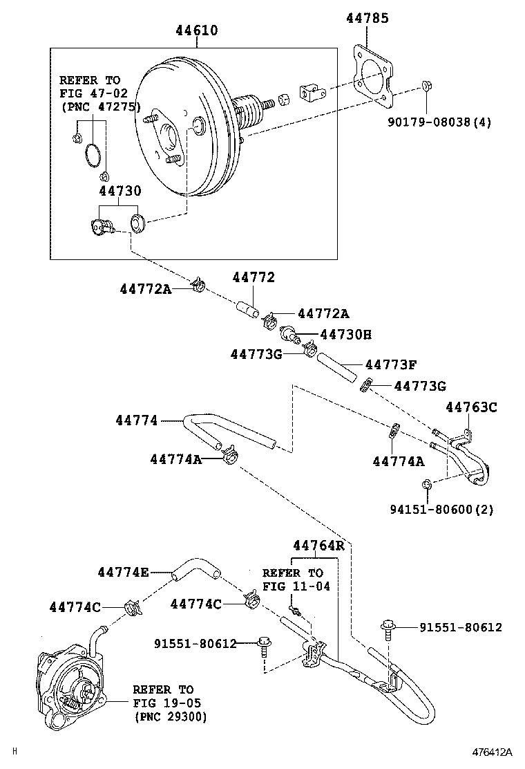 44610-09720 BOOSTER ASSY, BRAKE product image