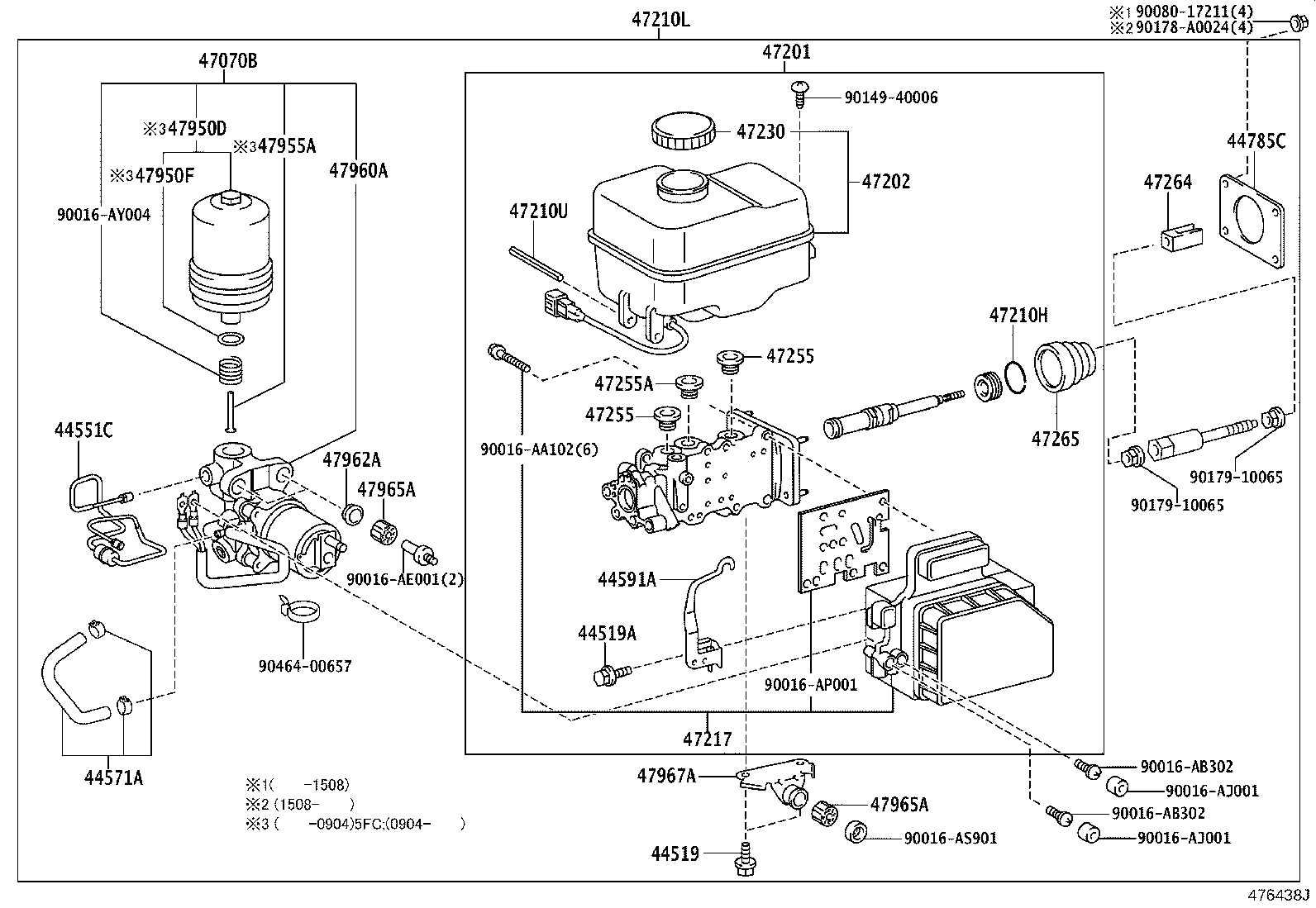 47220-04050 RESERVOIR SUB-ASSY, BRAKE MASTER CYLINDER product image