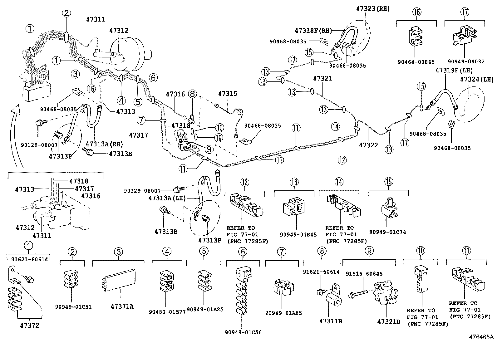 44590-63010 BRACKET ASSY, BRAKE ACTUATOR product image