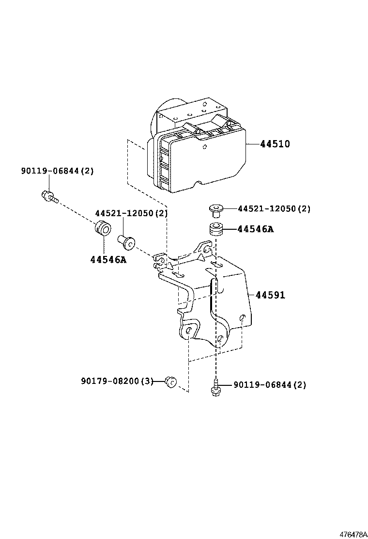 44050-42460 ACTUATOR ASSY, BRAKE product image