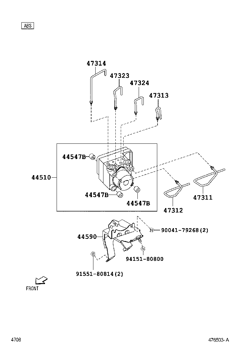 44050-B4020 ACTUATOR ASSY, BRAKE product image