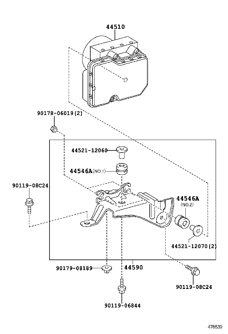 44050-02640 ACTUATOR ASSY, BRAKE product image