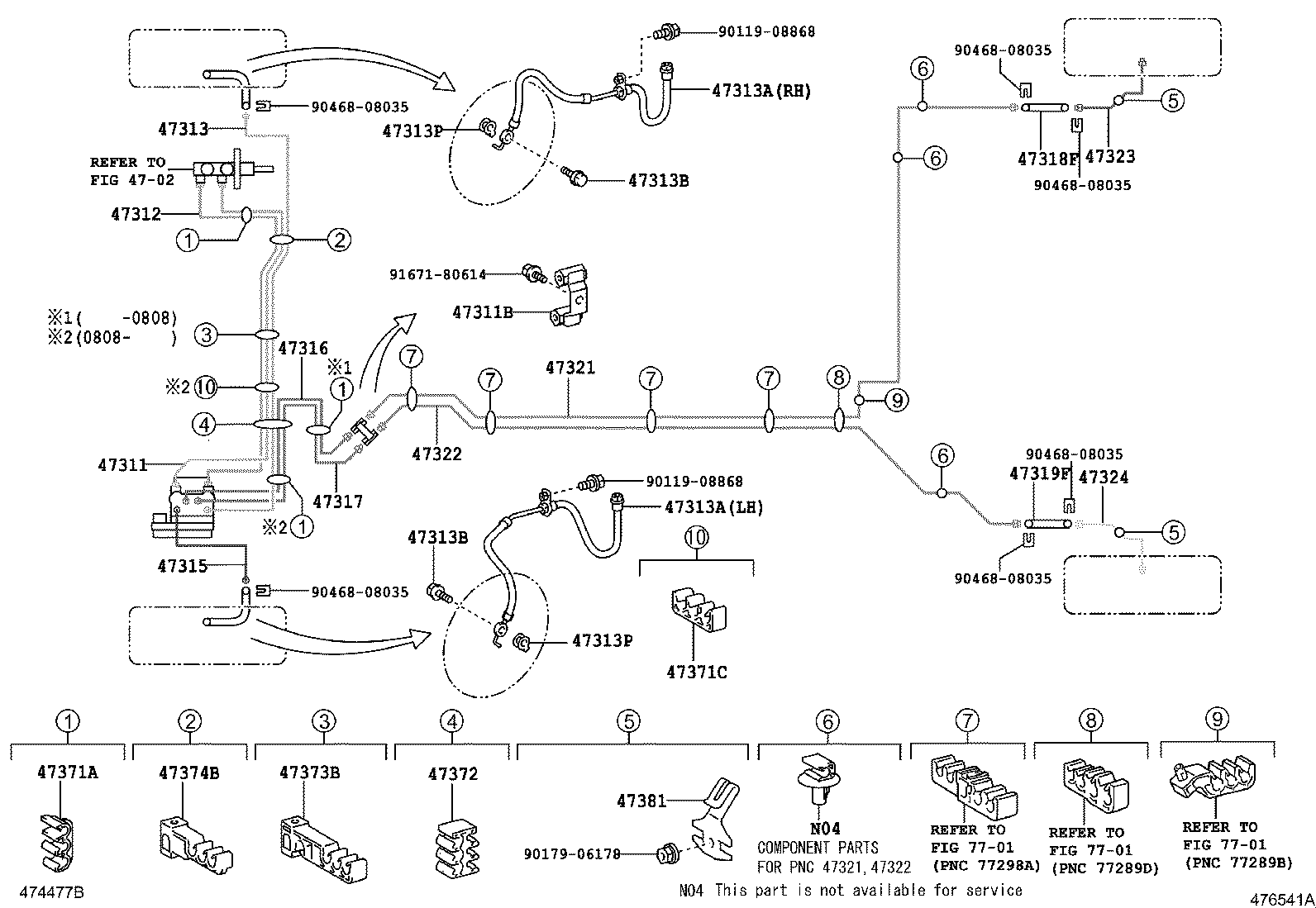 44050-52580 ACTUATOR ASSY, BRAKE product image