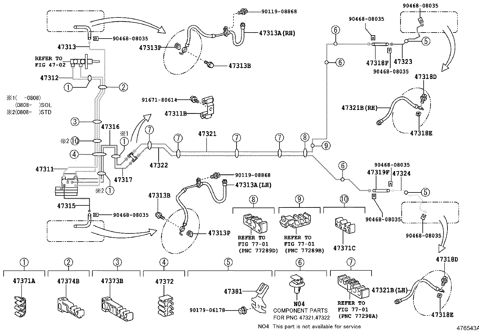 44590-52160 BRACKET ASSY, BRAKE ACTUATOR product image