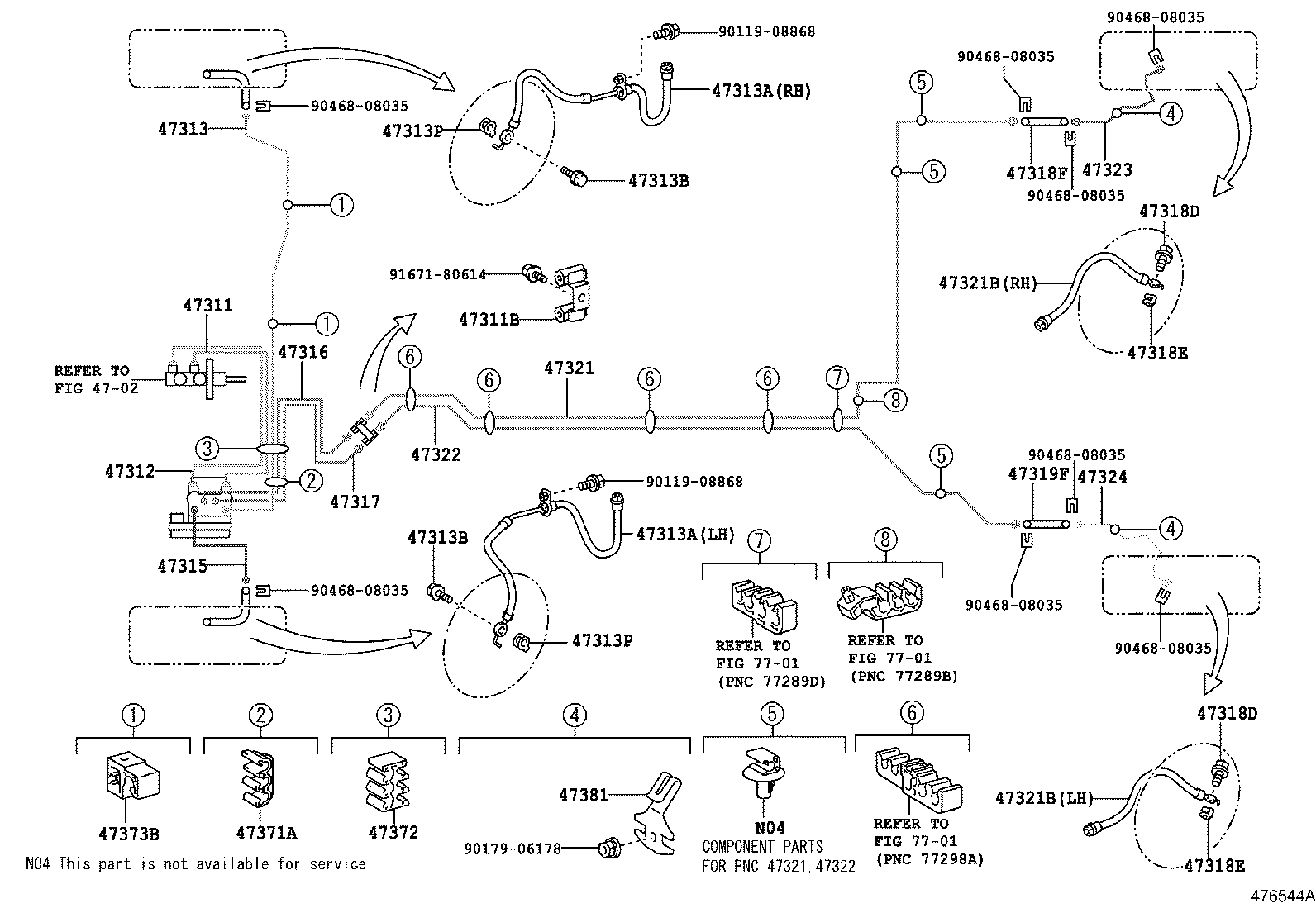 44590-52160 BRACKET ASSY, BRAKE ACTUATOR product image
