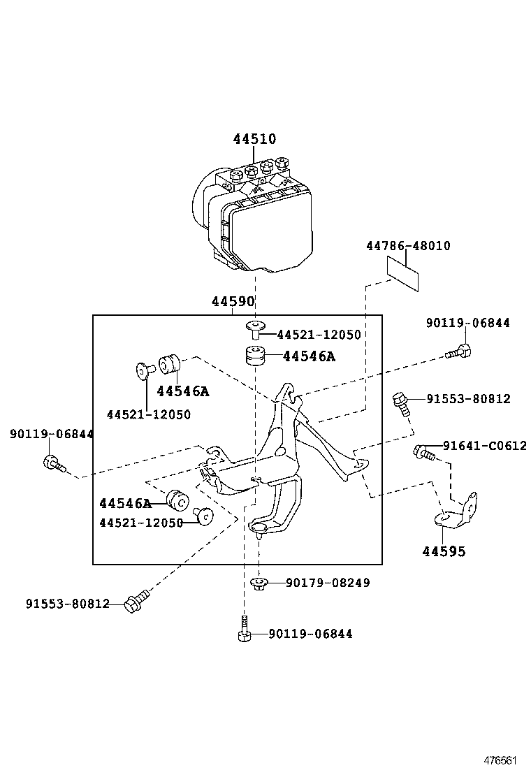 44050-53490 ACTUATOR ASSY, BRAKE product image