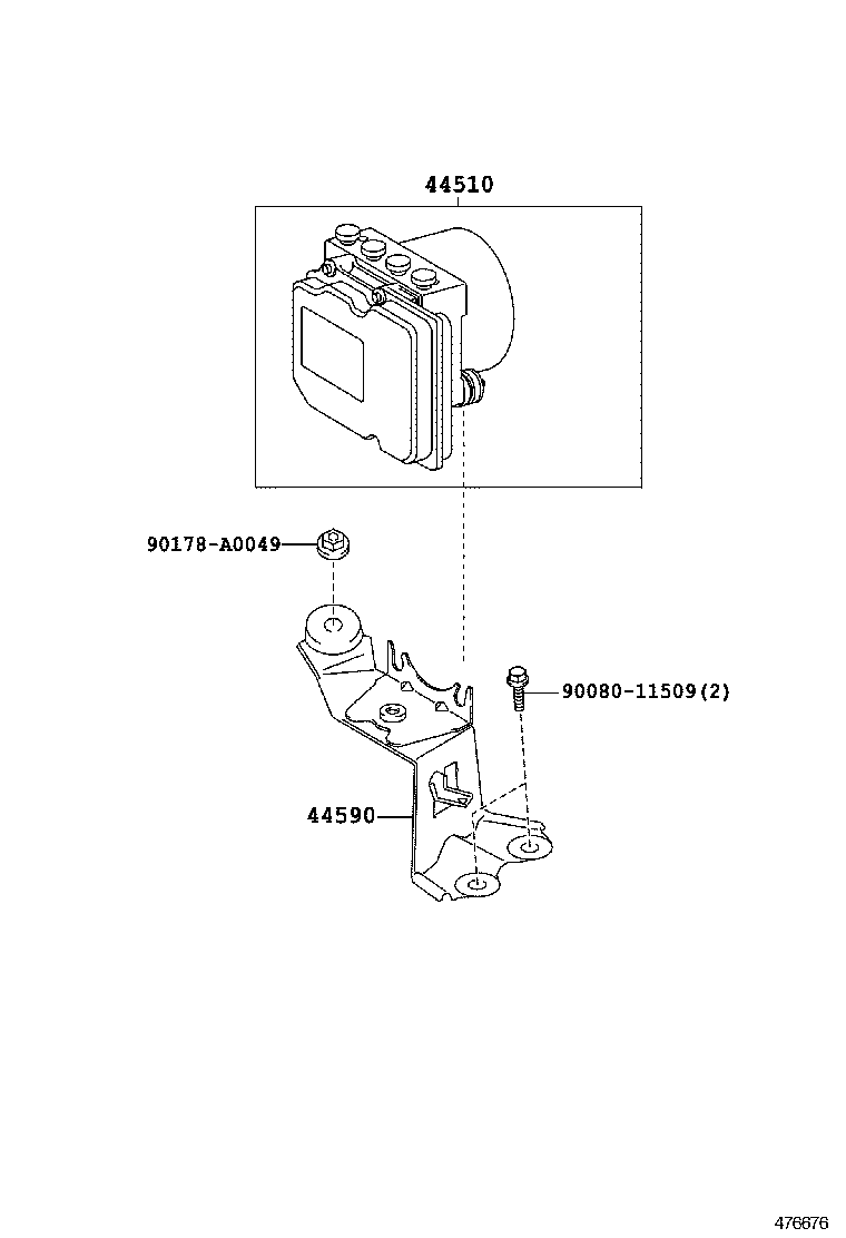 44050-0T021 ACTUATOR ASSY, BRAKE product image