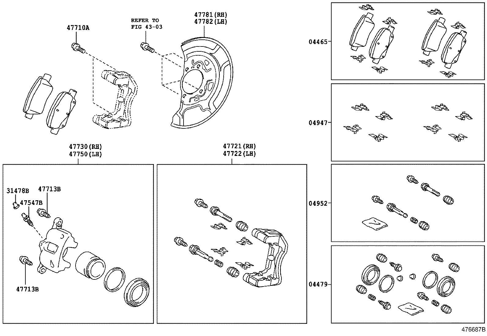 04465-0F012 PAD KIT, DISC BRAKE, FRONT product image