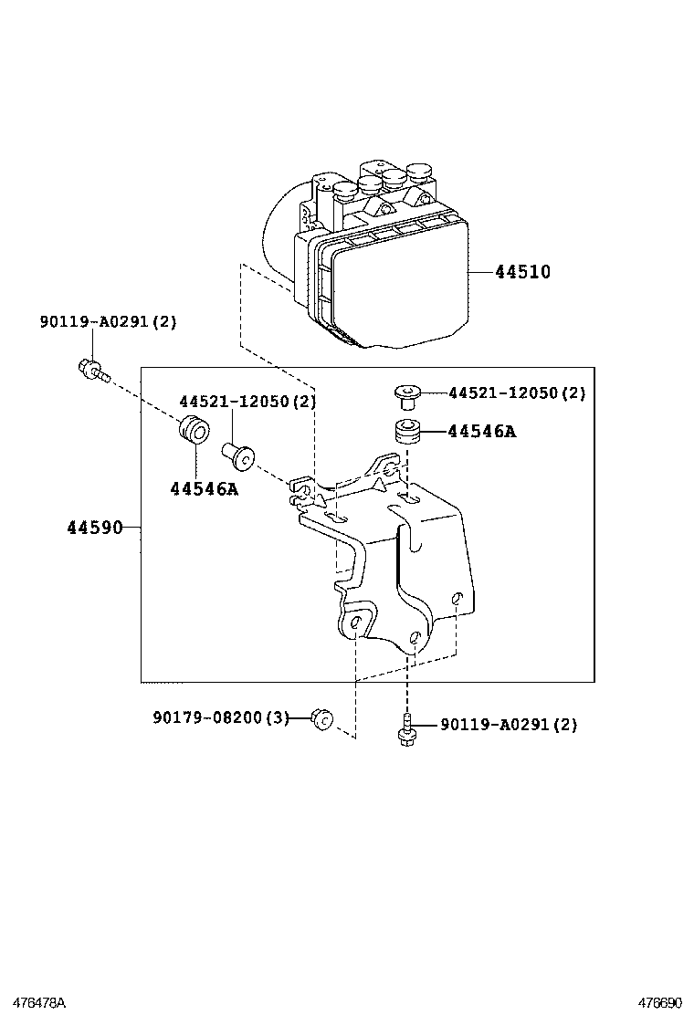 44050-0R073 ACTUATOR ASSY, BRAKE product image