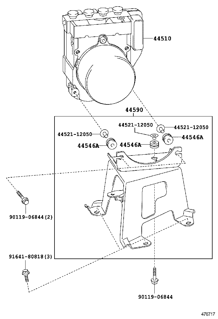 44050-48422 ACTUATOR ASSY, BRAKE product image