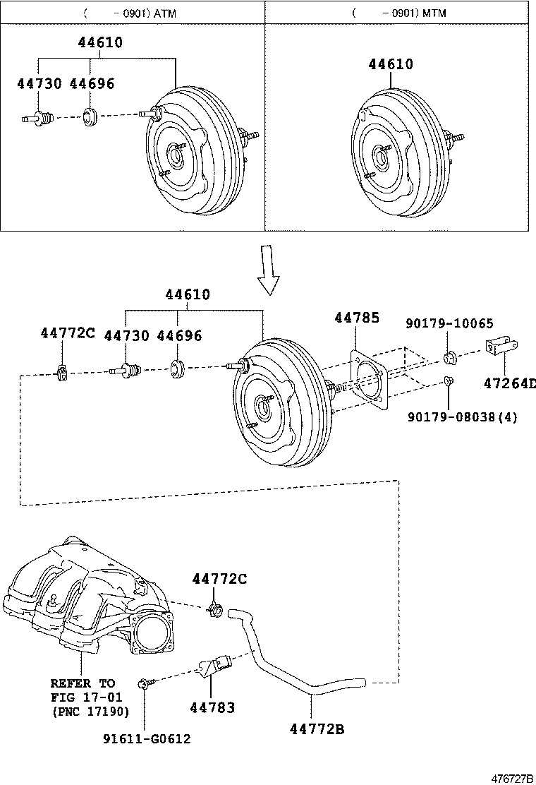 44610-33780 BOOSTER ASSY, BRAKE product image