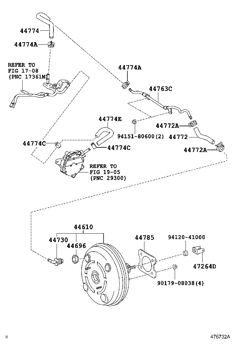 44610-19015 BOOSTER ASSY, BRAKE product image