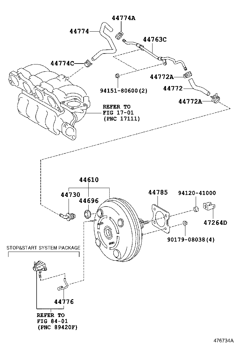 44610-19015 BOOSTER ASSY, BRAKE product image