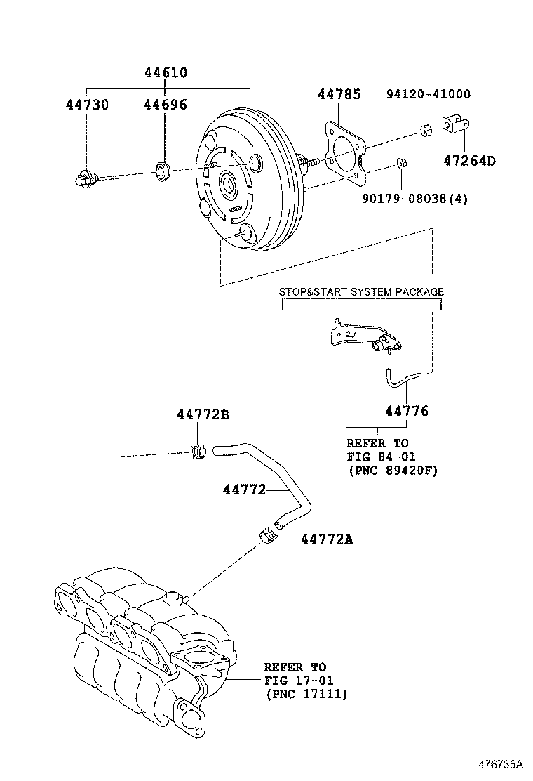 44610-19015 BOOSTER ASSY, BRAKE product image
