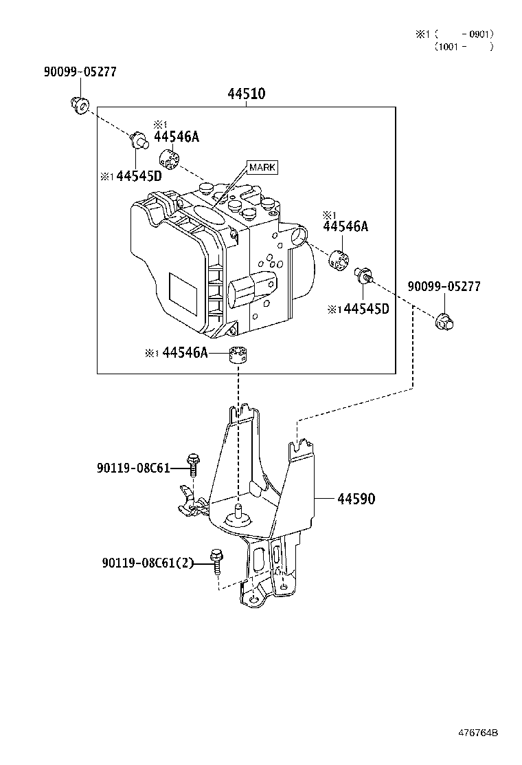 44050-33160 ACTUATOR ASSY, BRAKE product image