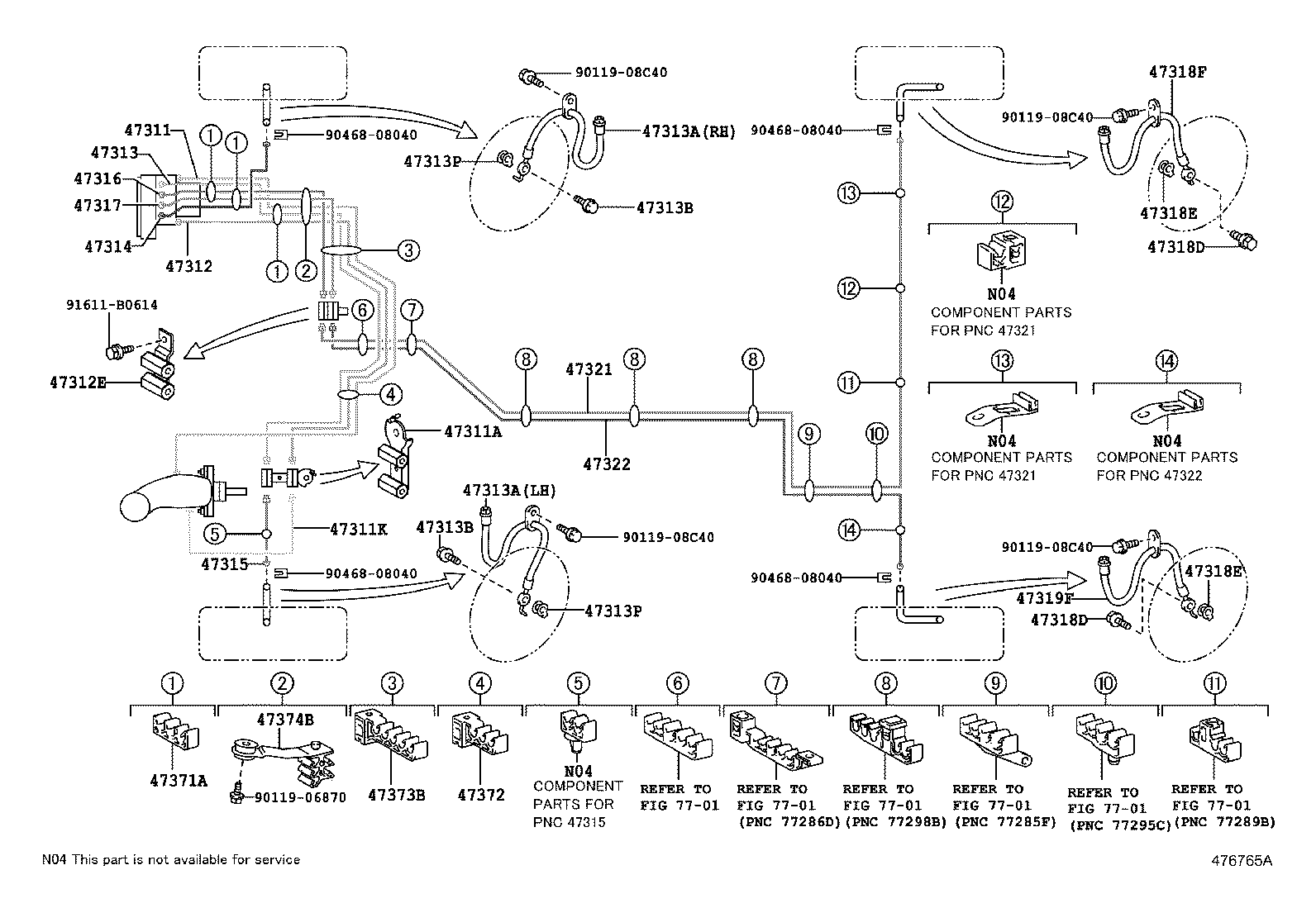 44050-33160 ACTUATOR ASSY, BRAKE product image