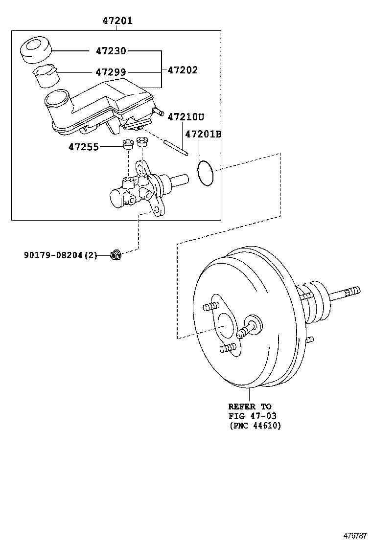 47220-0D100 RESERVOIR SUB-ASSY, BRAKE MASTER CYLINDER product image
