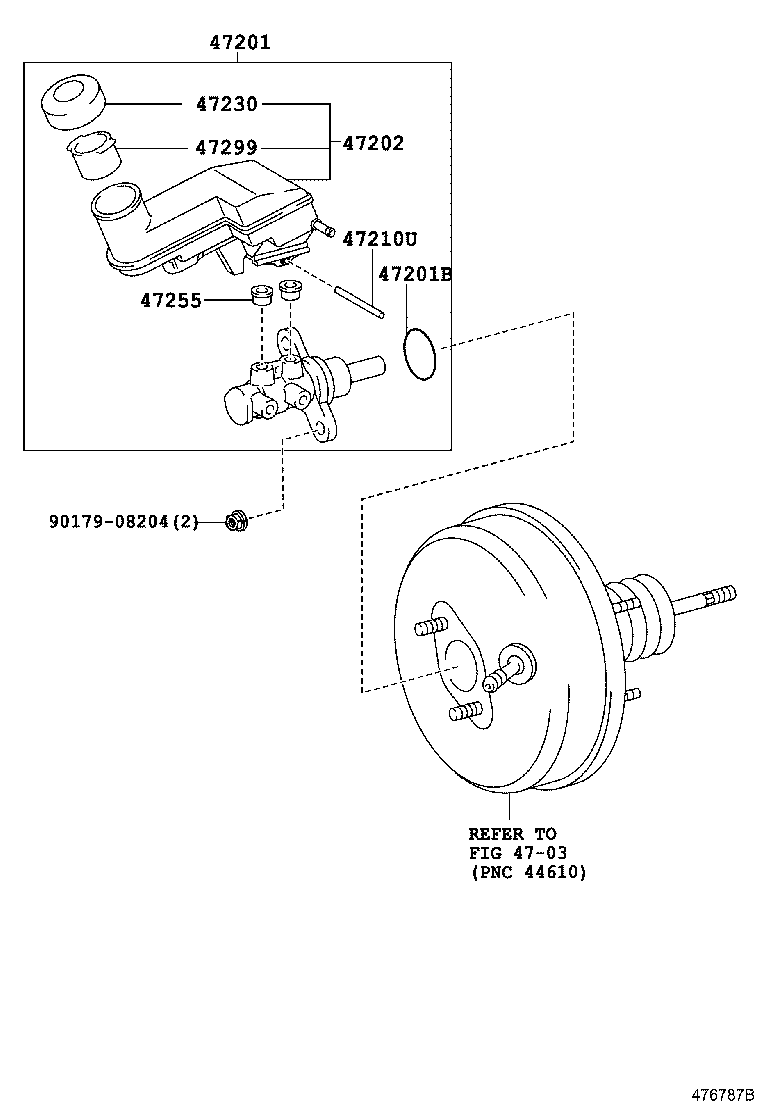 47220-52110 RESERVOIR SUB-ASSY, BRAKE MASTER CYLINDER product image