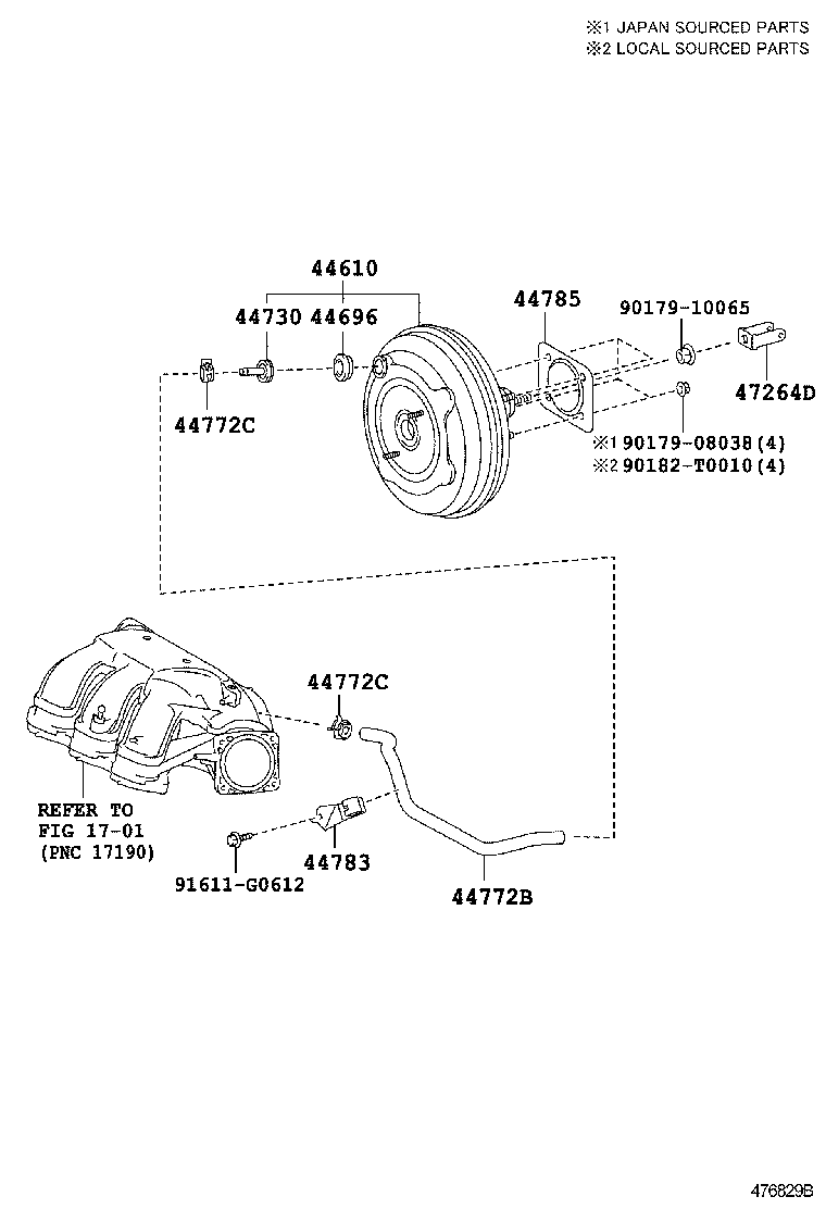 44610-06402 BOOSTER ASSY, BRAKE product image
