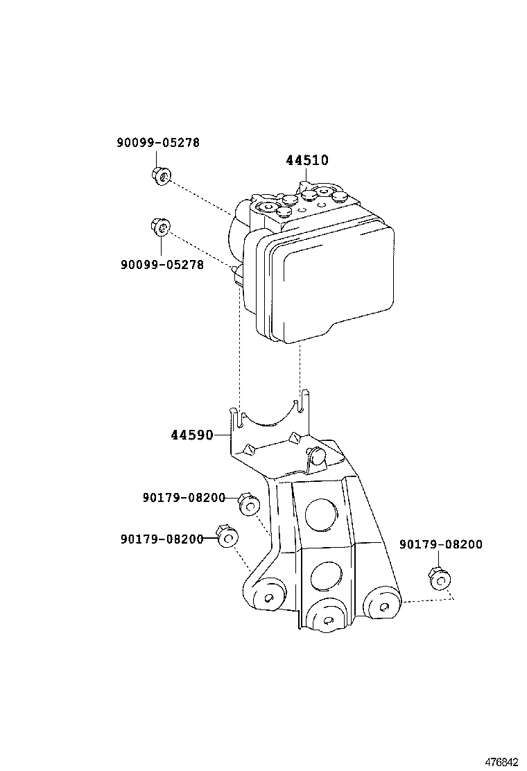 44050-0R030 ACTUATOR ASSY, BRAKE product image