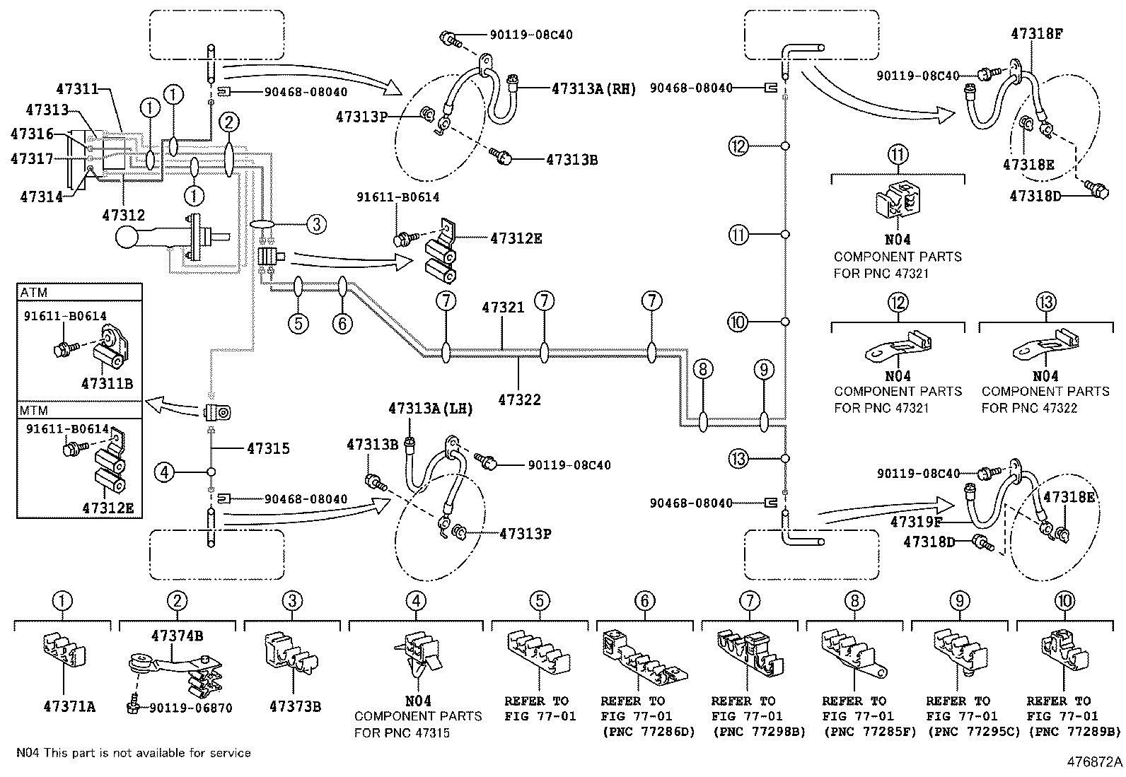 44050-33160 ACTUATOR ASSY, BRAKE product image