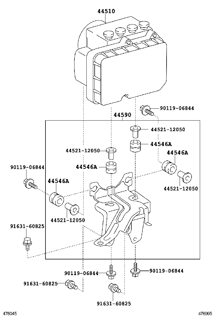 44050-52C30 ACTUATOR ASSY, BRAKE product image