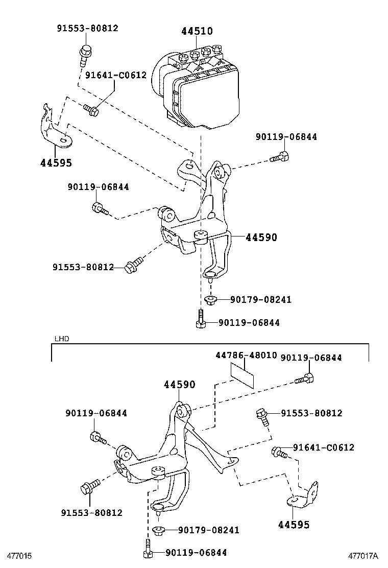 44050-53380 ACTUATOR ASSY, BRAKE product image