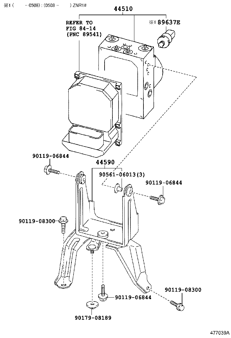 44050-0F010 ACTUATOR ASSY, BRAKE product image