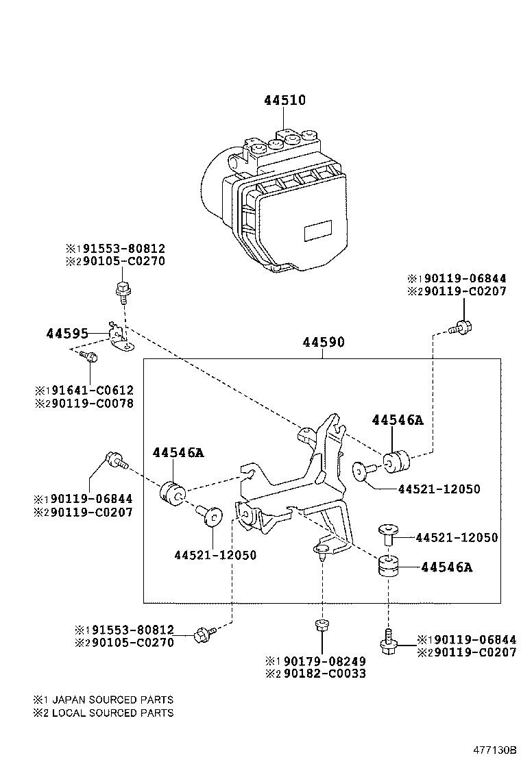 44050-30550 ACTUATOR ASSY, BRAKE product image
