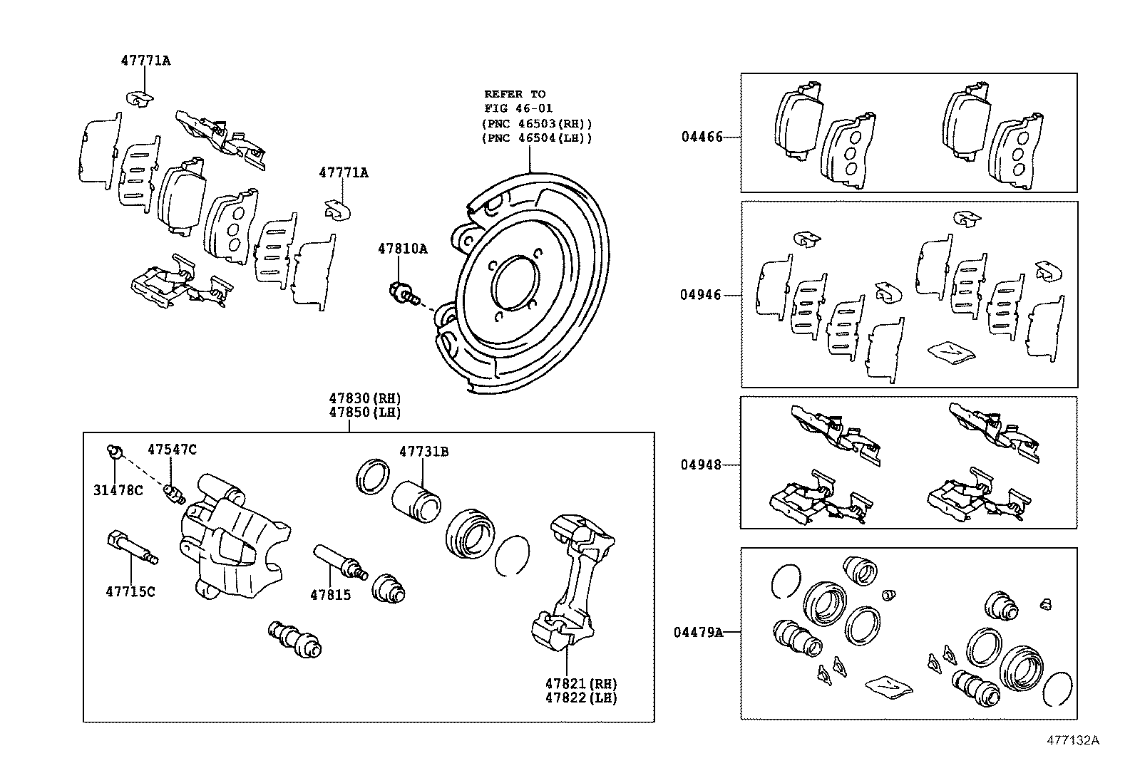 04479-06300 CYLINDER KIT, DISC BRAKE, REAR product image