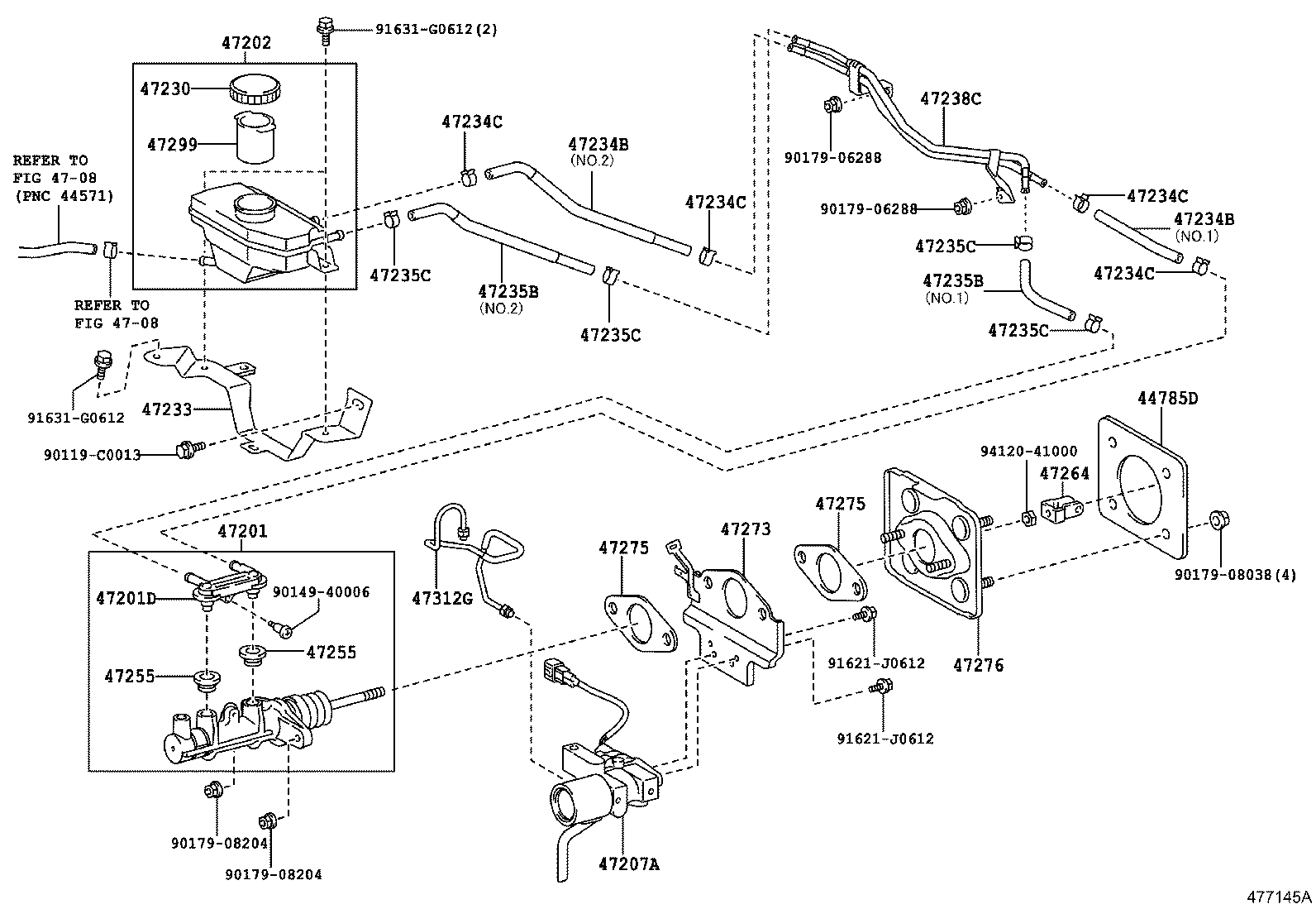47220-33100 RESERVOIR SUB-ASSY, BRAKE MASTER CYLINDER product image