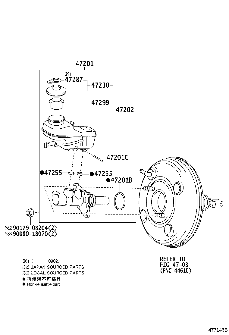 47220-02270 RESERVOIR SUB-ASSY, BRAKE MASTER CYLINDER product image